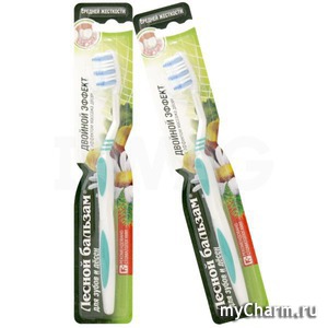 "Лесной бальзам" / Зубная щетка Двойной эффект