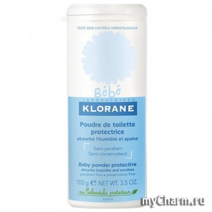 Klorane /  Bebe Baby powder protective absorbs humidity and soothes