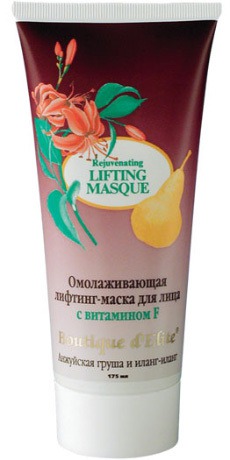 Boutique d’Elite / лифтинг-маска для лица "Анжуйская груша и иланг-иланг"
