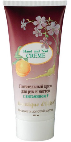 Boutique d’Elite / Питательный крем для рук и ногтей "Абрикос и золотой корень"