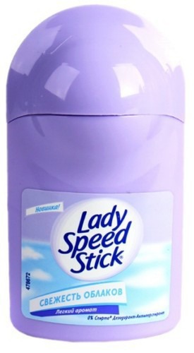 LADY SPEED STICK / дезодорант для женщин "Свежесть облаков" ролик