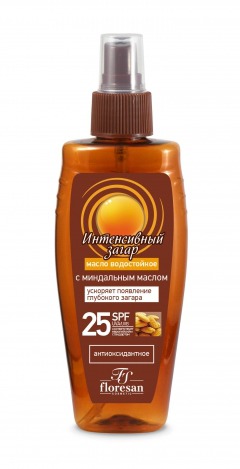 Floresan / Масло водостойкое «Интенсивный загар» SPF 25