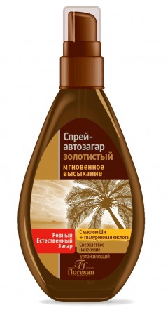 Floresan / Спрей-автозагар золотистый "Пальмовый рай"