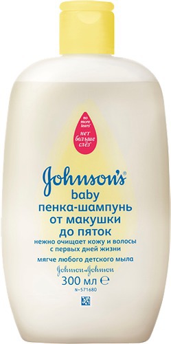JOHNSON’S Baby / Пенка-шампунь «От макушки до пяток»