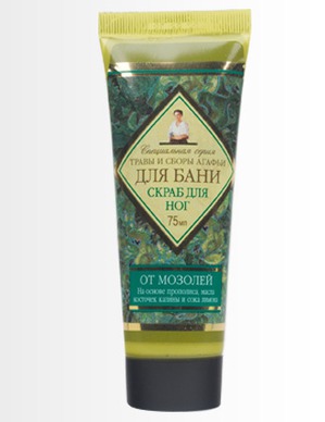 "Рецепты бабушки Агафьи" / скраб для ног для бани от мозолей Травы и Сборы Агафьи