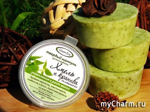 Green Era / Твердый шампунь "Хмель и крапива" для роста и укрепления волос