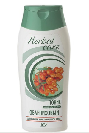 Iris Cosmetic / Тоник Очищение и питание Облепиховый для сухой и чувствительной кожи серии «Herbal Care»