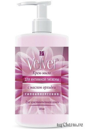 Velvet / Крем-мыло для интимной гигиены с маслом орхидеи для чувствительной кожи