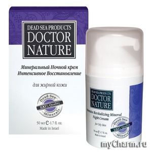 Doctor Nature / Минеральный Ночной крем ''Интенсивное Восстановление'' для жирной кожи
