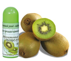"Фруктовый поцелуй" / Гигиеническая помада: Киви с экстрактом алоэ вера