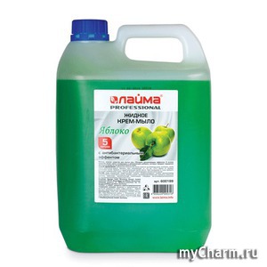 "Лайма Professional" / мыло-крем жидкое «Яблоко» с антибактериальным эффектом