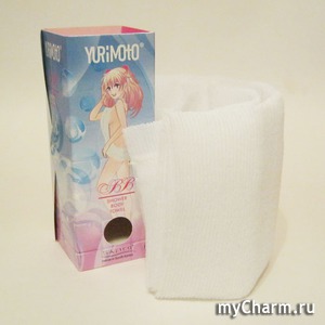 Satico / Белая Мочалка массажная для глубокого очищения кожи и профилактики целлюлита