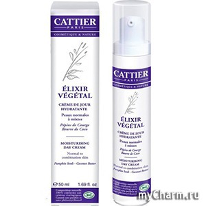 Cattier / Крем дневной увлажняющий Растительный эликсир