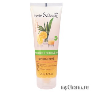 Magrav / Health & Beauty Club aпельсиновый фреш-скраб с биокомплексом из листьев зеленого чая «Глубокое очищение»