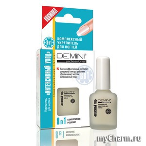 DEMINI / Комплексный укрепитель для ногтей «ИНТЕНСИВНЫЙ УХОД»