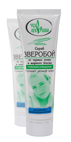 "Чудо-лукошко" / Скраб "Зверобой" от черных точек и жирного блеска
