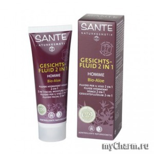 Sante / Флюид для лица 2 в 1 "Био Алоэ"