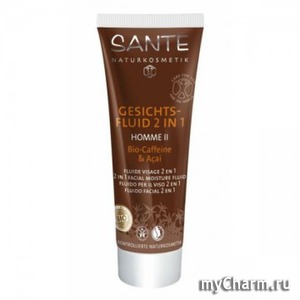 Sante / Флюид для лица 2 в1 "Био Кофеин и Асаи"