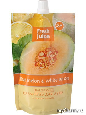 "Эльфа" / Крем-гель для душа "Fresh Juice" The melon & White lemon
