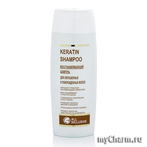 All Inclusive / Восстанавливающий шампунь Keratin для окрашенных и поврежденных волос Shampoo