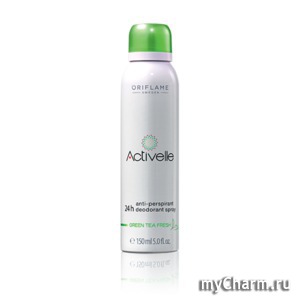 Oriflame / Спрей дезодорант-антиперспирант 24-часового действия с экстрактом зеленого чая «Активэль»