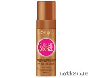 L'OREAL / SUBLIME BRONZE Совершенствующий мусс-автозагар «Мгновенное сияние» для тела