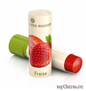 Yves Rocher /    Baumes Levres Soin Nourishing Lip Balm - Strawberry
