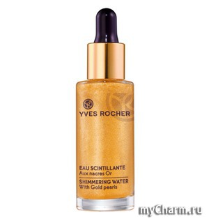 Yves Rocher /     Shimmerung Water With Gold Pearls