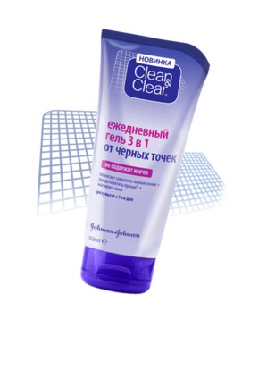 Clean&Clear / Защита от Черных Точек Ежедневный гель 3 в 1 от черных точек