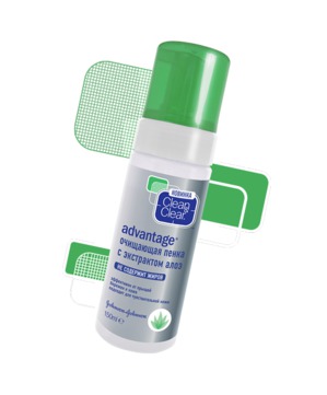 Clean&Clear / Advantage Очищающая пенка с экстрактом алоэ
