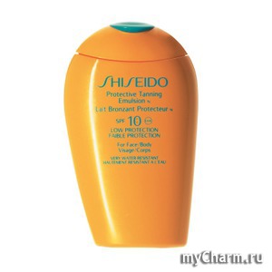 Shiseido /     Protective Tanning Emulsion N SPF 10 - For Face/Body