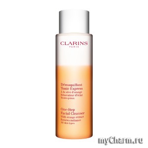 Clarins / Тонизирующий лосьон для моментального очищения кожи с экстрактом апельсина