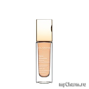 Clarins / Увлажняющий тональный крем, придающий сияние коже Skin Illusion SPF 10