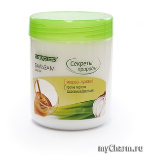 Belkosmex / бальзам-маска медово-луковая против перхоти здоровые и блестящие