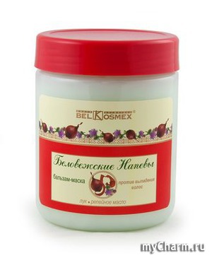 Belkosmex / Белкосмекс Бальзам-маска против выпадения волос лук + репейное масло