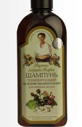 "Рецепты бабушки Агафьи" / Шампунь тонизирующий. Для жирных волос.