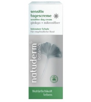 Natuderm botanics /   Sensitive day cream ginkgo+microsilber