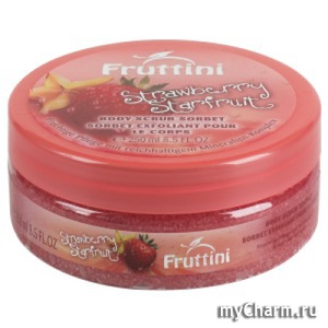 Fruttini / -   Body Scrub Sorbet Strawberry Starfruit