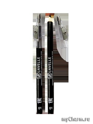 Lavelle / Карандаш косметический черный c точилкой