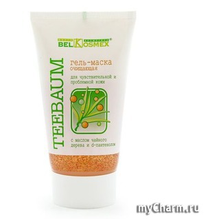 Belkosmex / гель-маска очищающая для чувствительной и проблемной кожи с маслом чайного дерева и d-пантенолом