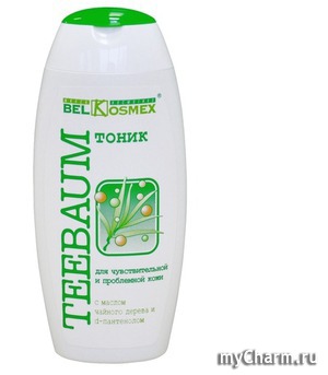 Belkosmex / тоник для чувствительной и проблемной кожи с маслом чайного дерева и d-пантенолом
