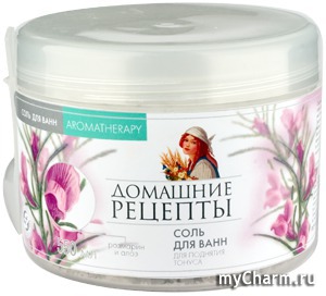 "Домашние рецепты" / Соль для ванн розмарин и алое