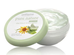 Oriflame /  Pure Nature Organic Aloe Vera & Arnica Extract Soothing Face Cream