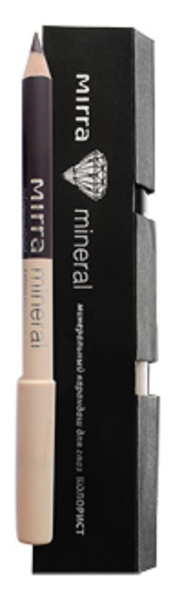 MIRRA / Kарандаш для глаз MINERAL Двусторонний минеральный карандаш - Коричневая яшма