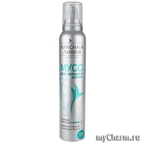 "Красная линия" / Мусс для укладки волос сильной фиксации «DESIGN»