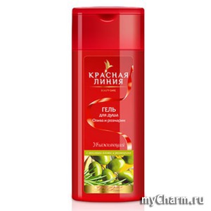 "Красная линия" / Гель для душа «Олива и розмарин»