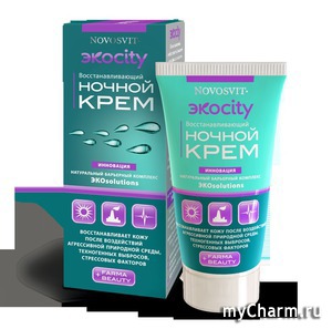 Novosvit / Крем для лица ЭкоCity Восстанавливающий ночной крем