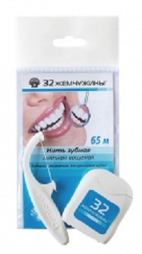 Modum / Зубная нить серии "32 жемчужины" вощеная