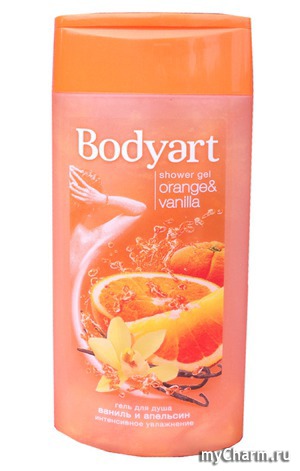 Bodyart / Гель для душа Ваниль и Апельсин Интенсивное увлажнение