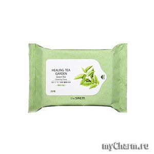 The Saem /   Healing Tea Garden Green Tea Cleansing Tissue-20